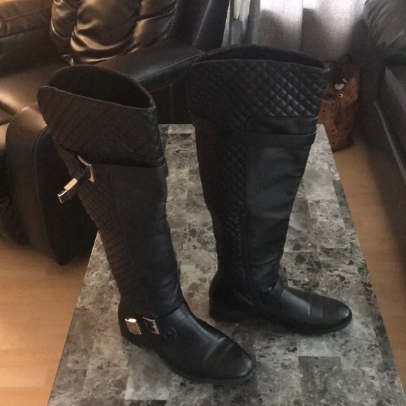 Over knee leather boots - Picture 2 of 8